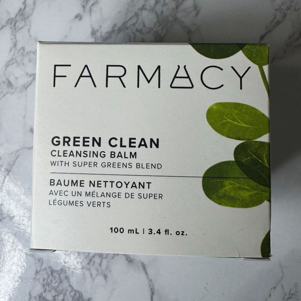Farmacy Green Clean Cleansing Balm Super Greens Blend Makeup Remover 3.4 fl oz